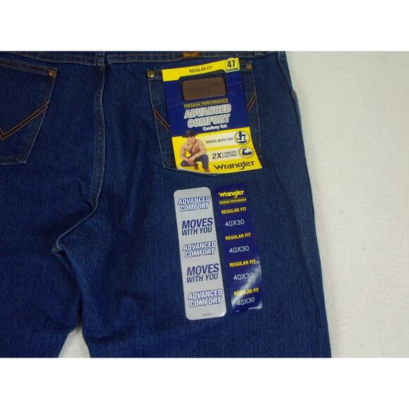 Wrangler‎ Jeans Men 40X30 Advanced Comfort Stretch Premium Performance Boot Cut - Picture 11 of 11